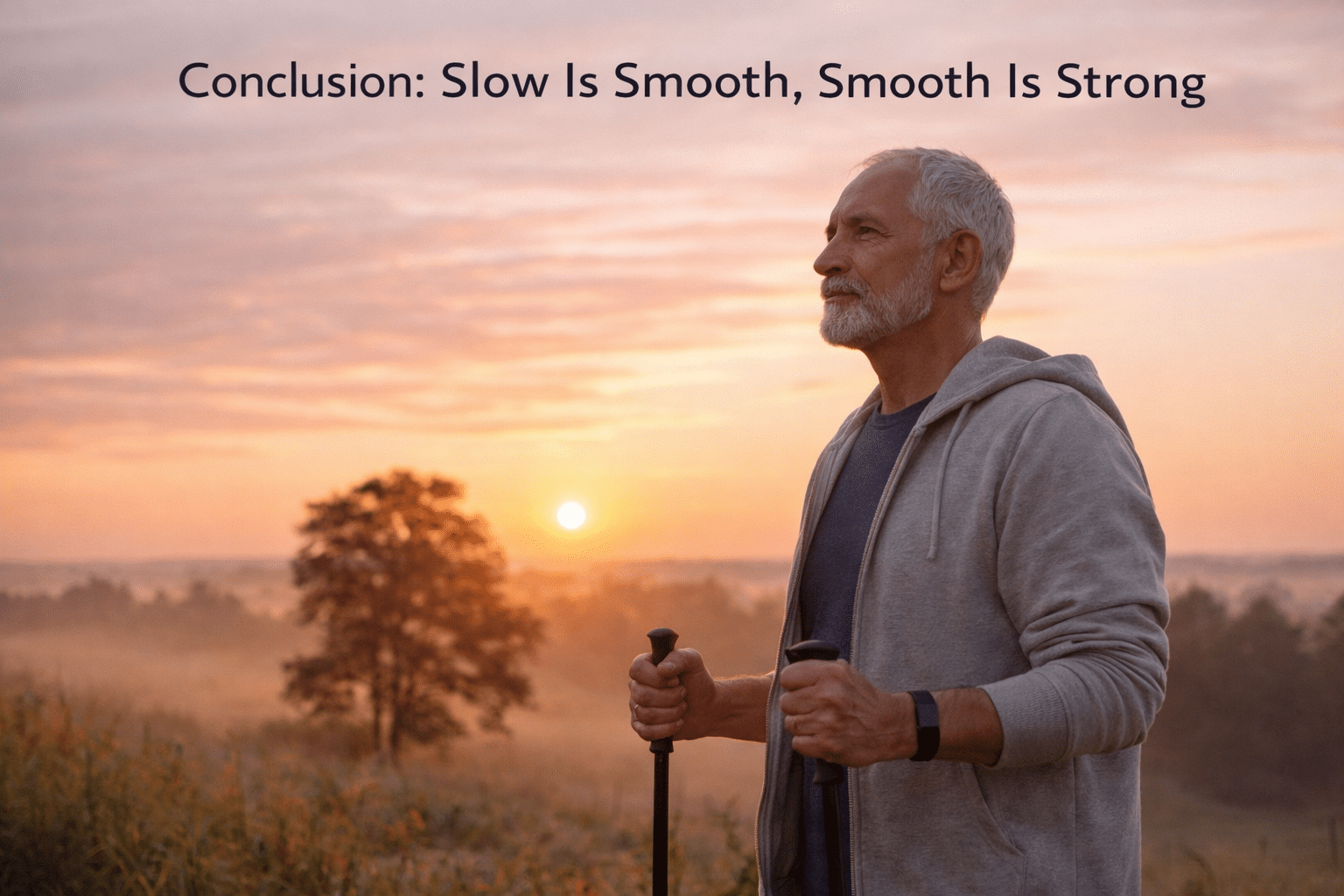 man at sunrise representing patience and sustainable weight loss for improving fatty liver health